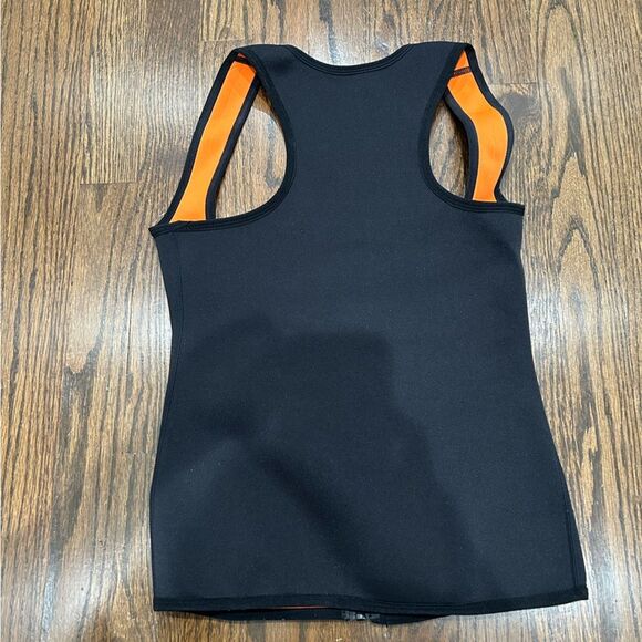 Black & Orange Waist Trainer Training Shaper Body Fat Burner - Picture 2 of 5
